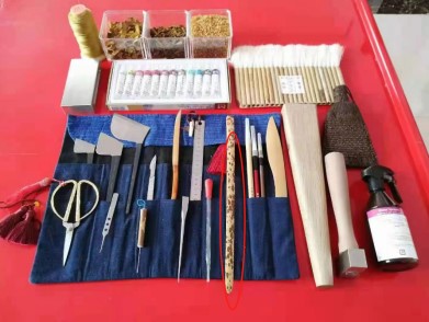 纸质古籍文物修复工具套装 书画修复工具包 文物修复工具材料