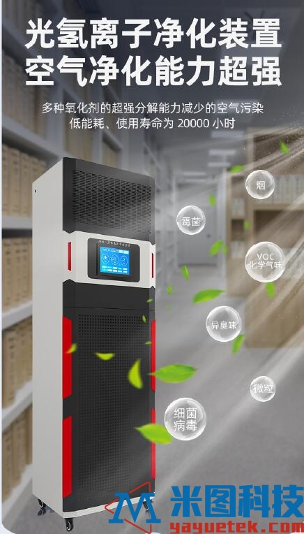 恒湿净化一体机-光氢离子净化装置空气净化能力超强