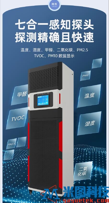 恒湿净化一体机-七合一感知探头 探测精确且快速