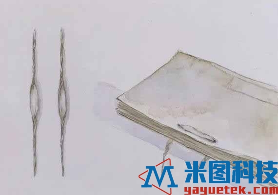 毛装书上的纸捻