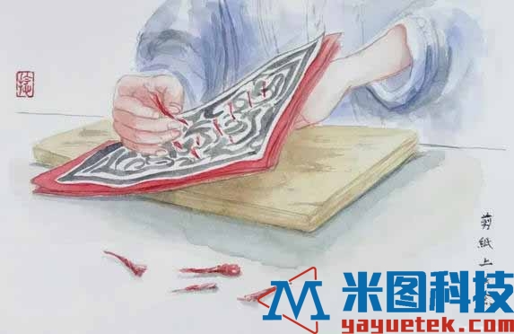 纸捻应用于剪纸